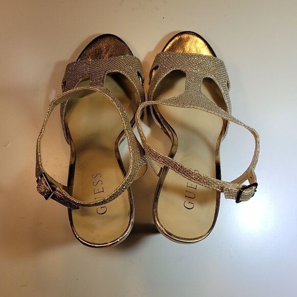 GUESS  HIGH HEEL STILETTOS ANKLE STRAP OPEN TOE WOMEN"S SANDAL - Picture 8 of 12